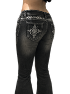 Starstruck Jeans, seen from the back, with the star pockets