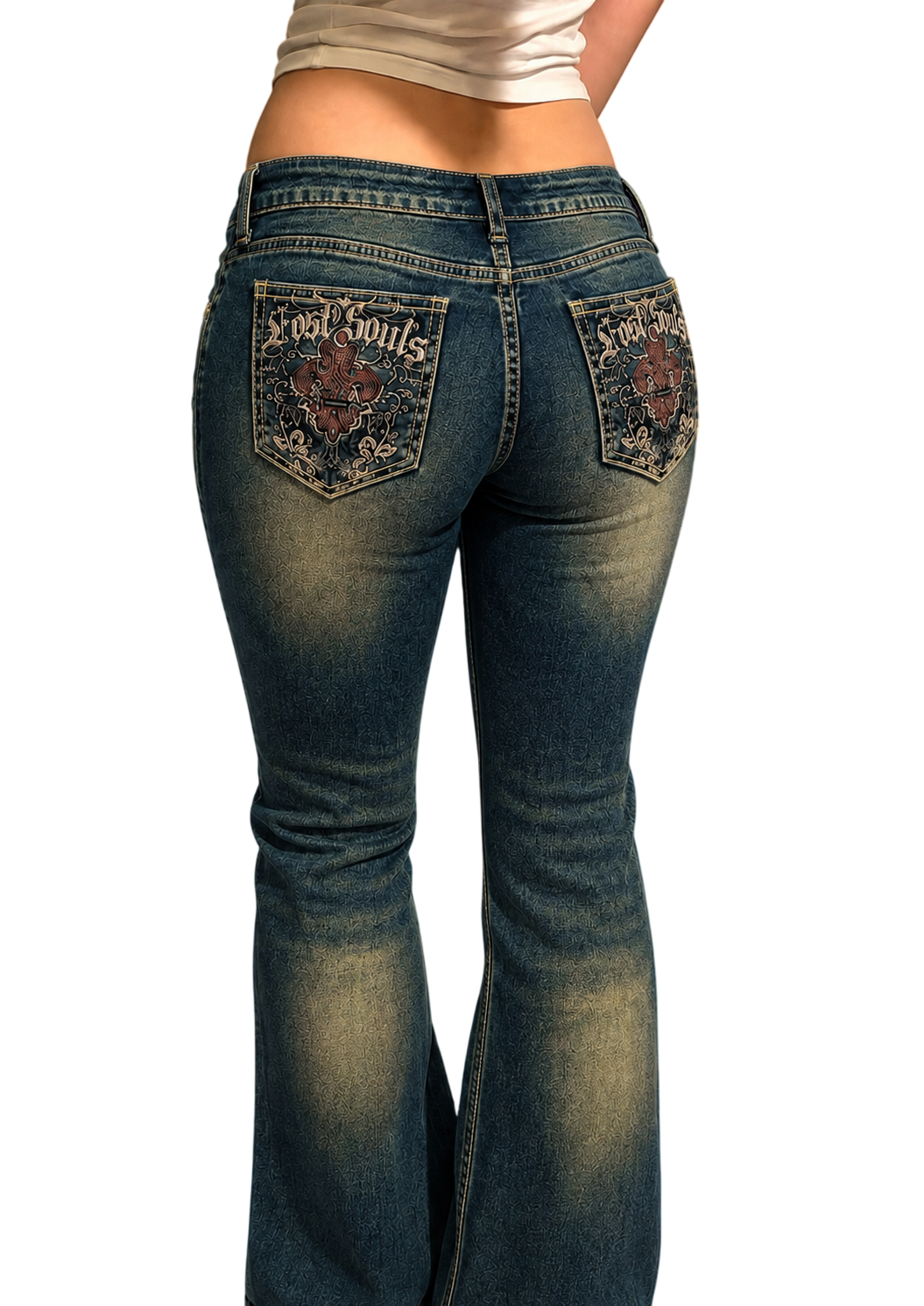 Lost Souls Jeans, seen from the back