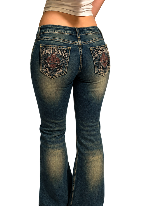 Lost Souls Jeans, seen from the back
