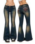 Lost Souls Jeans, front and back